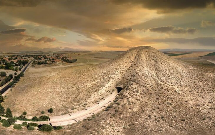Ankara Polatlı’daki UNESCO Dünya Mirası Gordion Tümülüsleri, Frig kral mezarları ve arkeolojik alan.